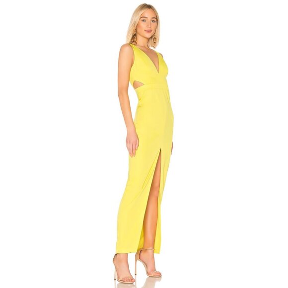 NBD NWT Greta Gown in Yellow size XS Revolve - Picture 7 of 8